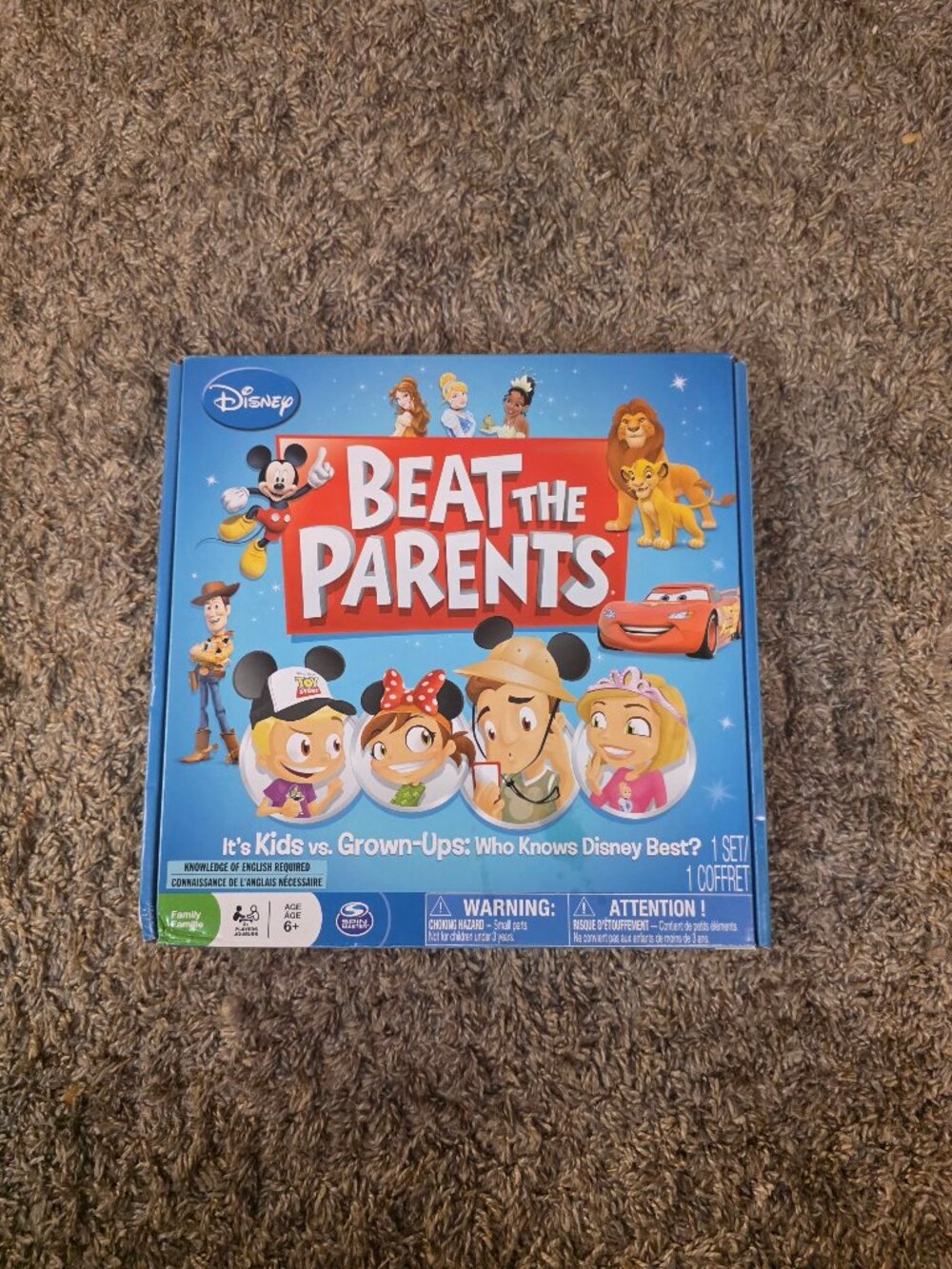 Board Game Disney Beat the Parents by Spin Master - Complete